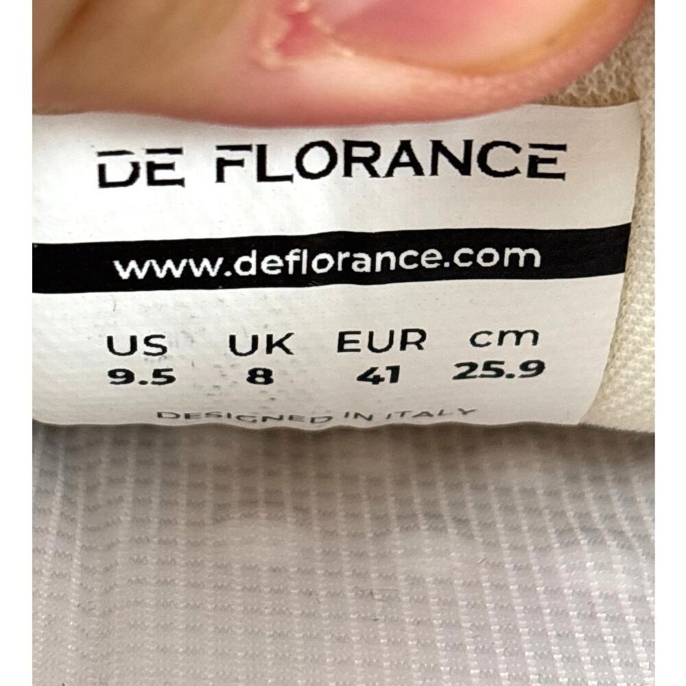 DE Florance Womens 9.5 Beige Cream Clodea 2.0 Sneakers Casual Chic NWT - Picture 6 of 7